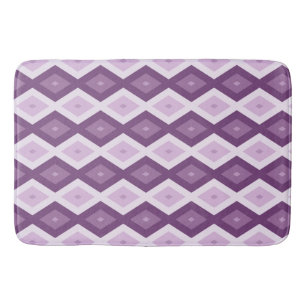 Tapis De Bain Motif de diamant violet