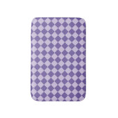 Tapis De Bain Motif de diamants de Checker Violet (Devant (Vertical))