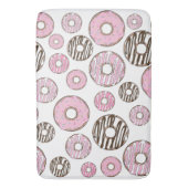 Tapis De Bain Motif De Donuts, Donuts Roses, Donuts Blancs (devant Vertical)