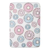 Tapis De Bain Motif De Donuts, Donuts Roses, Donuts Bleus (devant Vertical)