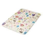 Tapis De Bain Motif de doodle mignon pour enfants (Angle)