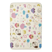 Tapis De Bain Motif de doodle mignon pour enfants (devant Vertical)