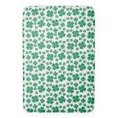 Tapis De Bain Motif de fermeture à quatre feuilles vert (devant Vertical)