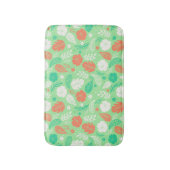 Tapis De Bain Motif de feuillage vert et orange (Devant (Vertical))