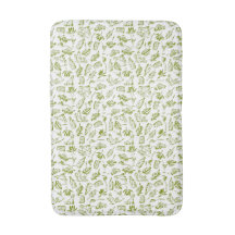 Motif de feuille d'olive de campagne française ver