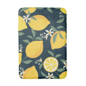 Tapis De Bain Motif de feuille jaune citron (Devant (Vertical))