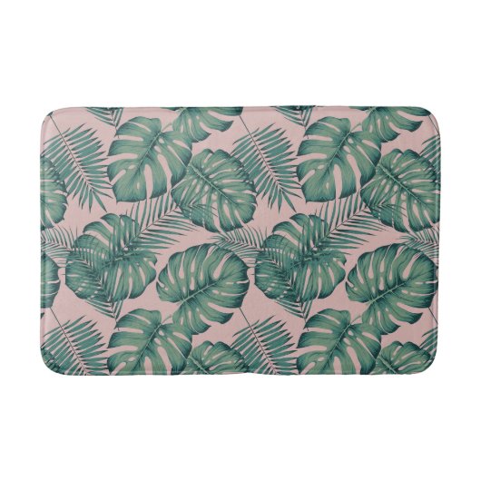 Tapis De Bain Motif de feuille tropicale (Devant)
