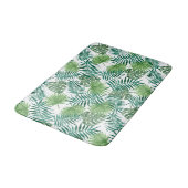 Tapis De Bain Motif de feuilles de palme tropicale écotique (Angle)