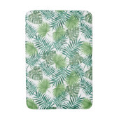Tapis De Bain Motif de feuilles de palme tropicale écotique (Devant (Vertical))