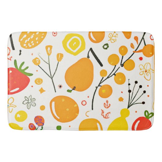 Tapis De Bain Motif de Fiesta de fruits tropicaux (Devant)