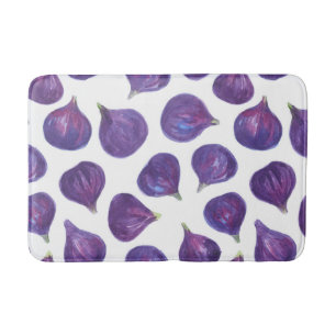 Tapis De Bain Motif de figues aquarelle
