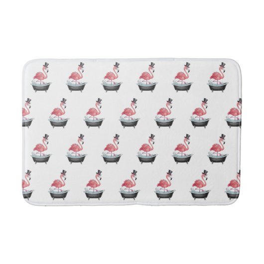 Tapis De Bain Motif de flamant de dessin (Devant)