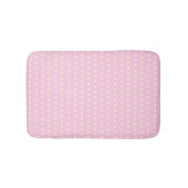Tapis De Bain Motif de fleur marguerite blanche rose pâle (Devant)