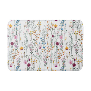 Tapis De Bain Motif de fleur sauvage d'été