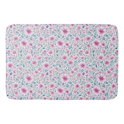 Tapis De Bain motif de fleurs (Devant)