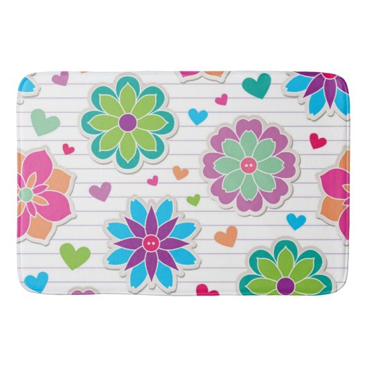Tapis De Bain Motif de fleurs (Devant)