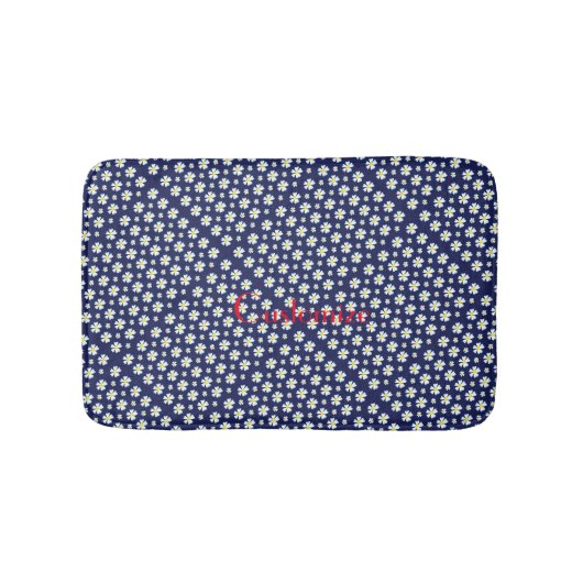 Tapis De Bain Motif de fleurs blanches Thunder_Cove (Devant)