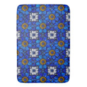 Tapis De Bain Motif de fleurs bleues (devant Vertical)