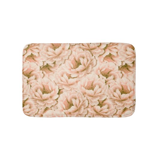 Tapis De Bain Motif de fleurs d'aquarelle moderne (Devant)