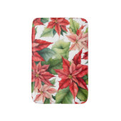 Tapis De Bain Motif de fleurs de Poinsettia (Devant (Vertical))