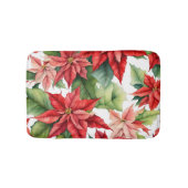 Tapis De Bain Motif de fleurs de Poinsettia (Devant)