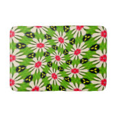 Tapis De Bain Motif de fleurs rose et blanche (Devant)