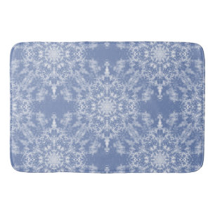 Tapis De Bain Motif de flocon de neige en dentelle Abstraite sur