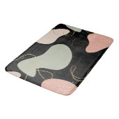 Tapis De Bain Motif de formes organiques géométriques Boho Abstr (Angle)