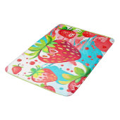 Tapis De Bain Motif de fraise (Angle)
