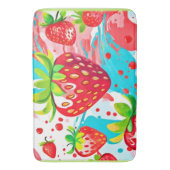 Tapis De Bain Motif de fraise (devant Vertical)