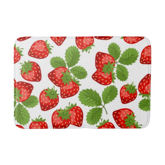 Tapis De Bain Motif de fraises (Devant)