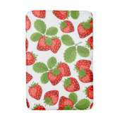 Tapis De Bain Motif de fraises (Devant (Vertical))