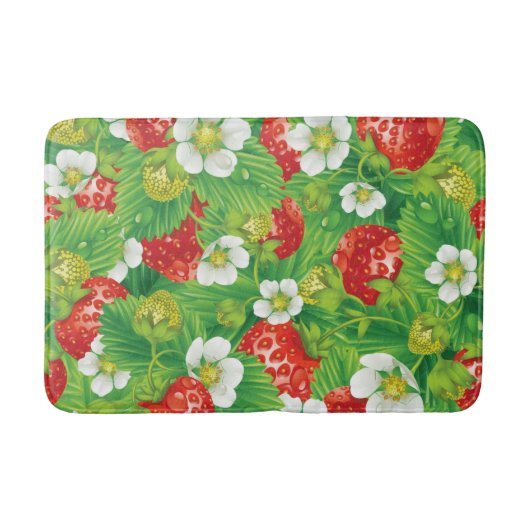 Tapis De Bain Motif de fraises (Devant)