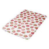 Tapis De Bain Motif de fraises rouge (Angle)