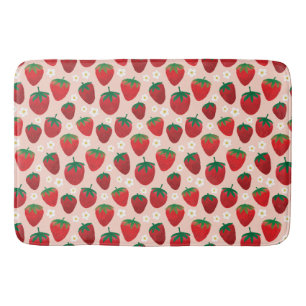 Tapis De Bain Motif de fraises sucrées