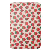 Tapis De Bain Motif de fraises sucrées (devant Vertical)