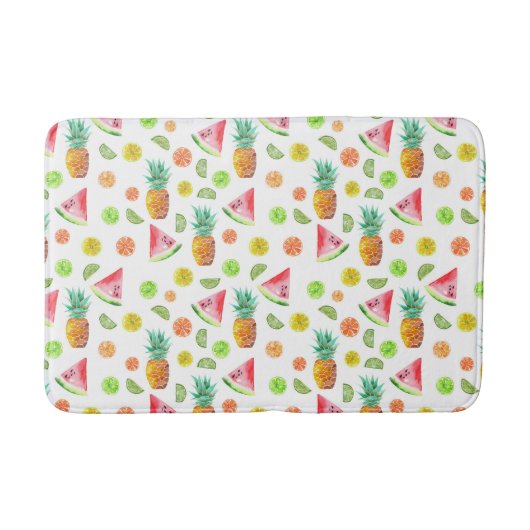 Tapis De Bain Motif de fruit glacé d'aquarelle (Devant)