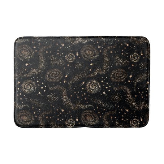 Tapis De Bain Motif de galaxie Gold Star Constellation (Devant)