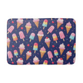 Tapis De Bain Motif de glace, popsicles et cerises (Devant)