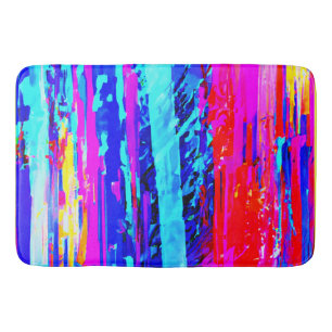 Tapis De Bain Motif de gravure de couleur