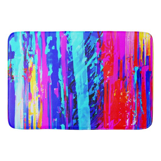 Tapis De Bain Motif de gravure de couleur (Devant)