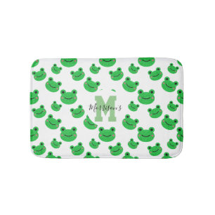 Tapis De Bain Motif de grenouille monogramme faune bébé
