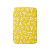 Tapis De Bain Motif de homard blanc jaune (Devant (Vertical))