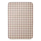 Tapis De Bain Motif de Houndstooth Mocha Mousse et blanc (devant Vertical)
