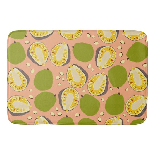 Tapis De Bain Motif de Jackfruit d'été tropical - Fruit exotique (Devant)