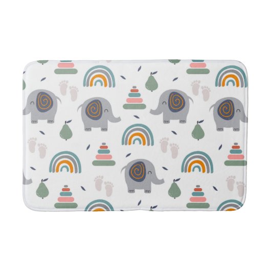 Tapis De Bain Motif de jouets pour bébé mou (Devant)