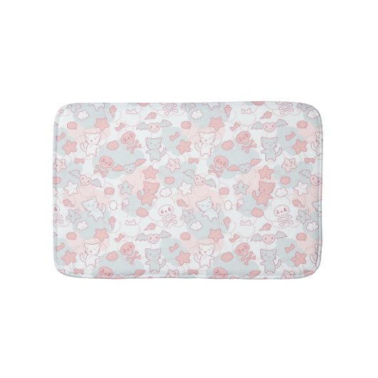 Tapis De Bain motif de kawaii avec le griffonnage (Devant)