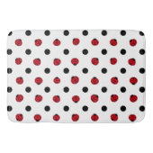 Tapis De Bain Motif de ladybug rétro (Devant)