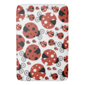 Tapis De Bain Motif De Ladybugs, Mignons Ladybugs, Red Ladybugs (devant Vertical)