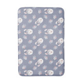 Tapis De Bain Motif de lamas et de fleurs (Devant (Vertical))